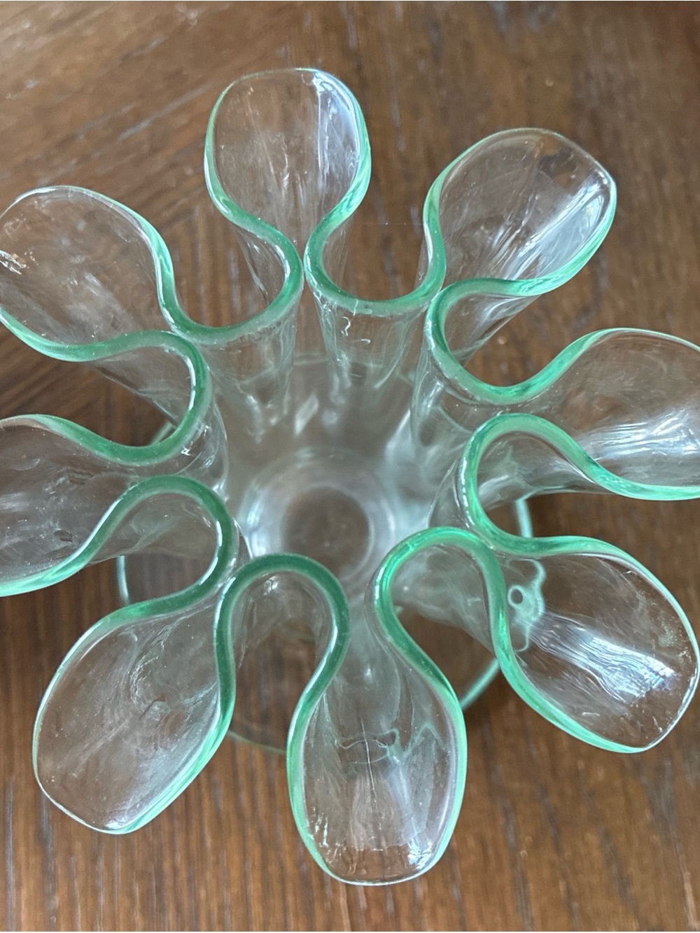 Flower Frog Handkerchief Glass Jar Vase Flower Arranging Floral Design Holds 8